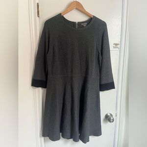 Vince Camuto Charcoal Long Sleeve Dress